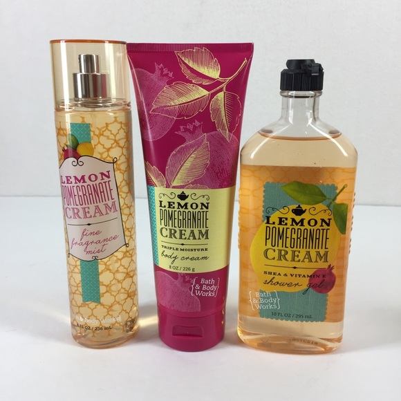 Bath & Body Works Other - BBW Lemon Pomegranate Shower Gel Body Cream Mist
